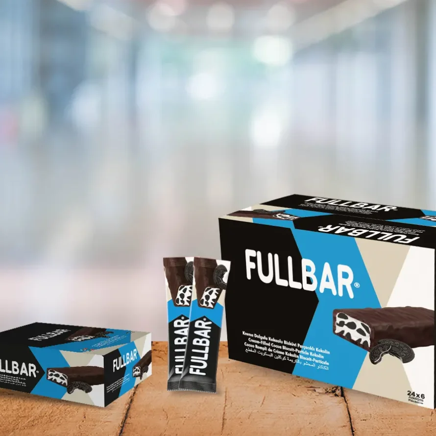 Fulbar Bar Chocolate With Biscuit Parts (35 Gr Pcs)