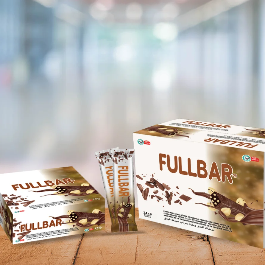 Fulbar Bar Chocolate With Hazelnut Parts (60 Gr Pcs)