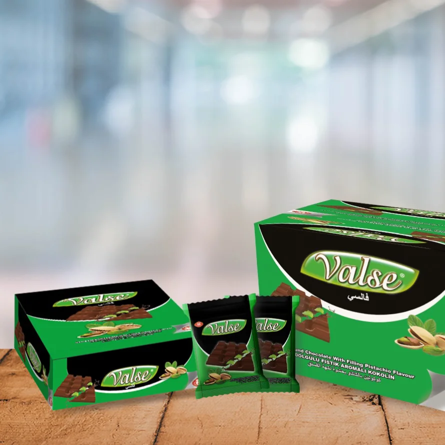 Valse Tablet Chocolate With Pistachio (57 Gr Pcs)