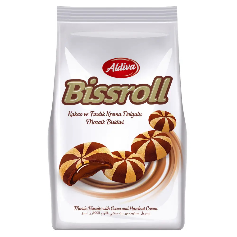 Bissroll Cocoa Cream Mosaic Biscuit