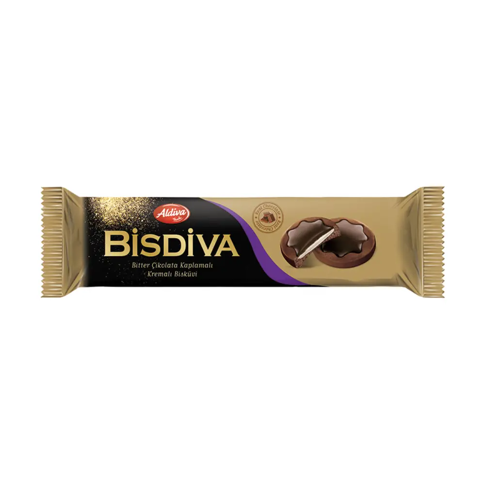 Bisdiva Biscuit Coated Wiṫh Dark Chocolate