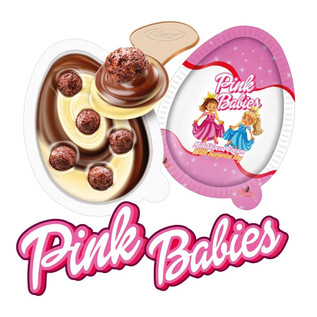 Pink Babies Plastic Egg Chocolate (cream Chocolate With  Toys