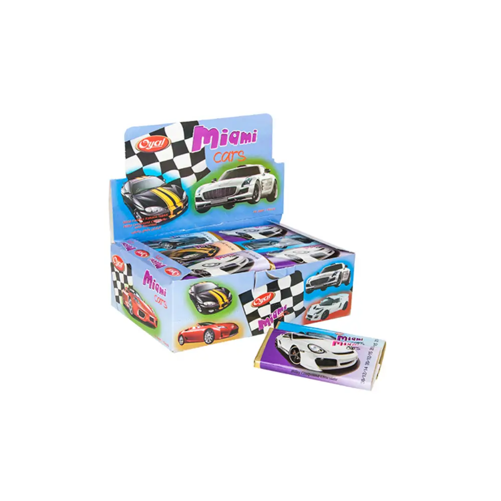 Tablet Miami Cars 20gr X 24 X12