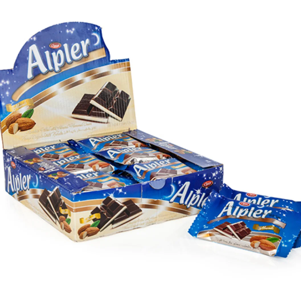 ALPLER  TABLET CHOCOLATE WITH CREAM ALMOND 45 gr x 24 x6