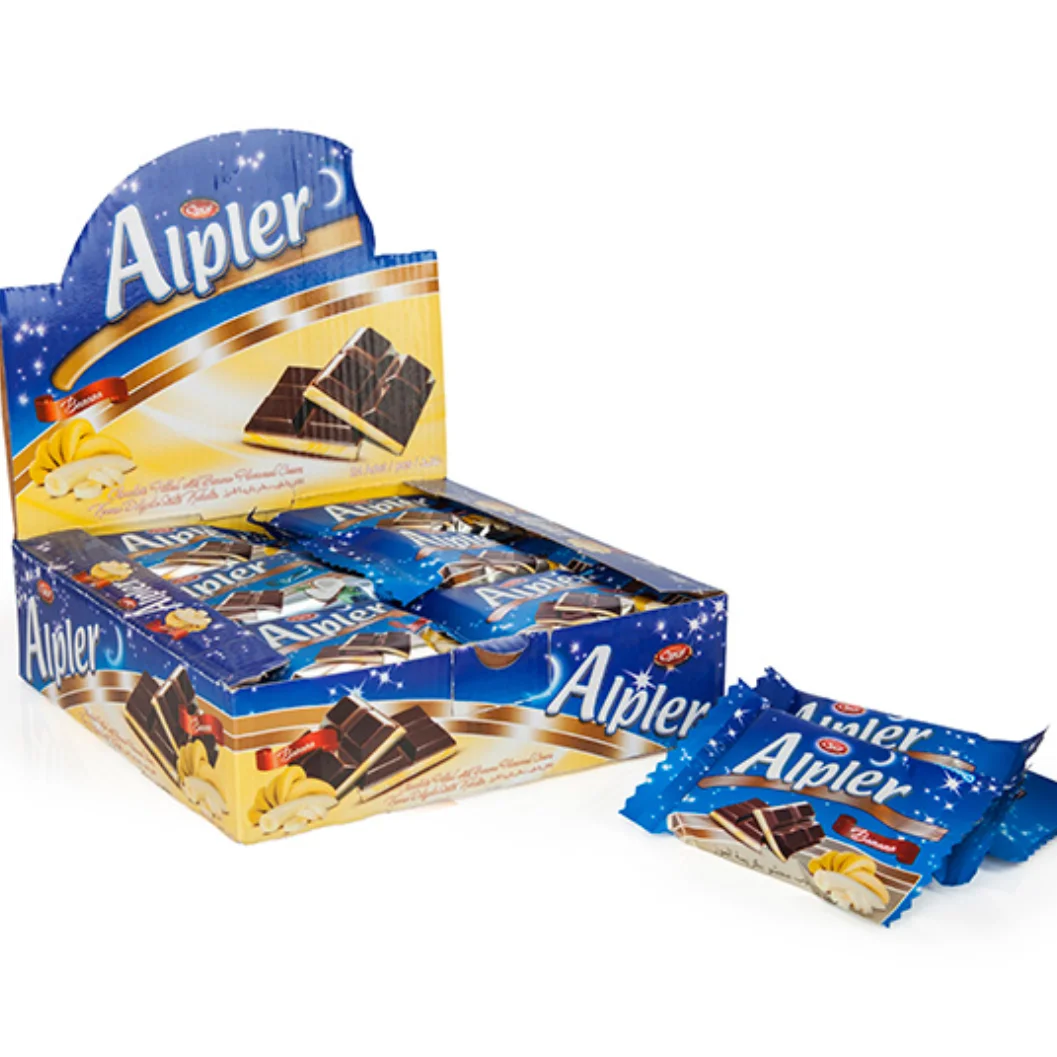 Alpler  Tablet Chocolate With Cream Banana 20gr X 24 X 6