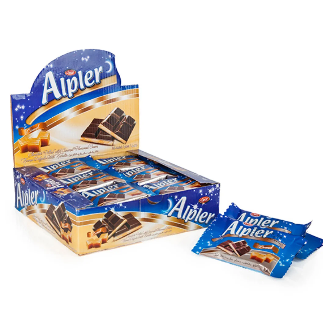 Alpler Tablet Chocolate With Cream Caramel 20gr X 24 X6