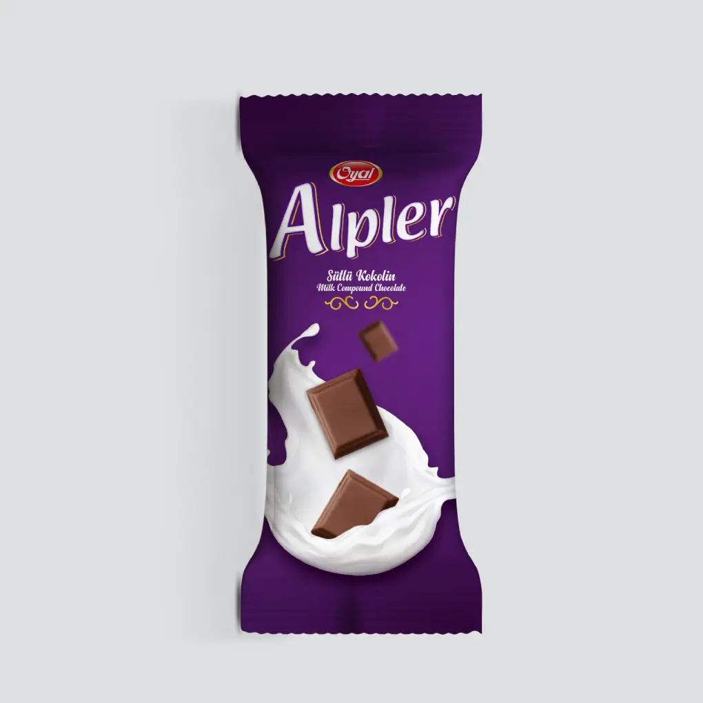 Milky Compound Chocolate With Hazelnut 60gr X 12 X 6