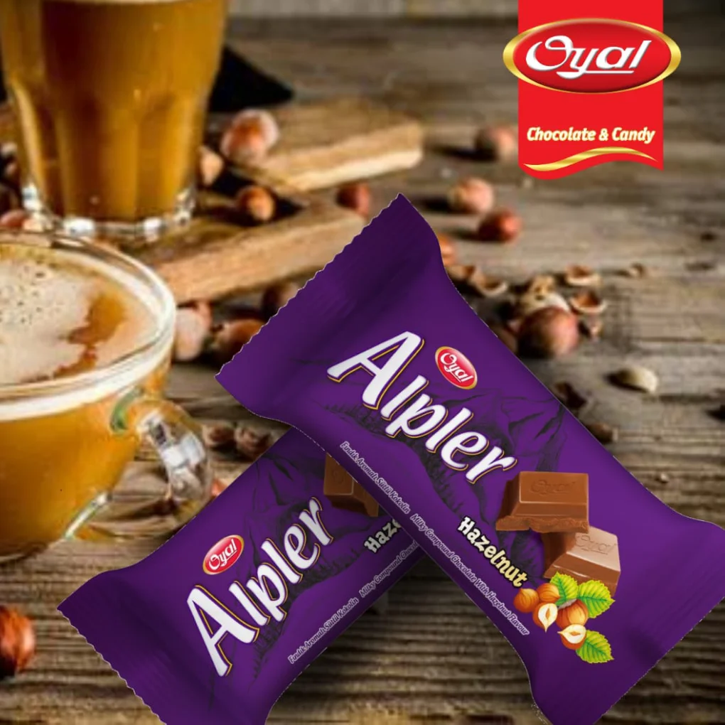 Alpler Tablet Chocolate With Hazelnut Cream Filled * 80gr X 12 X 6
