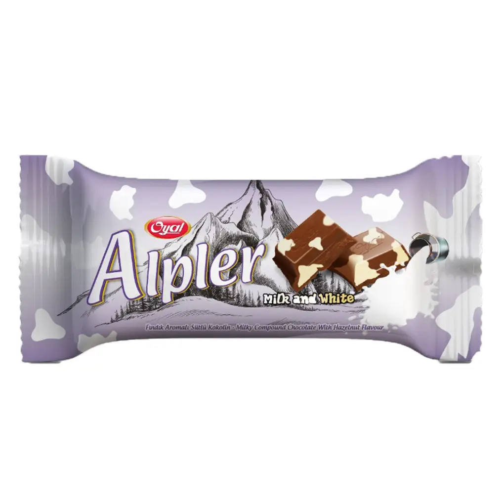 Alpler Tablet Chocolate Milky ( White Chocolate ) 80gr X 12 X 6