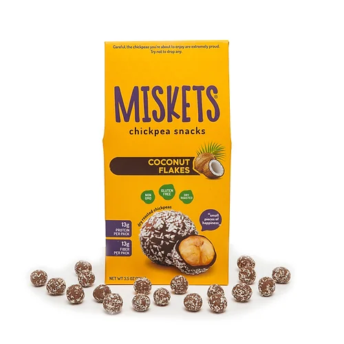 Miskets Chickpea Snacks Coconut Flakes