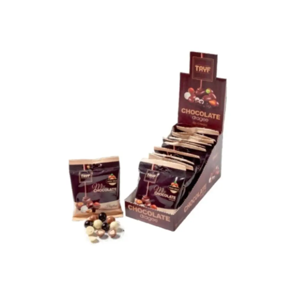 Mix Chocolates Dragee W Hazelnut ( M/d/w) 60 Gr