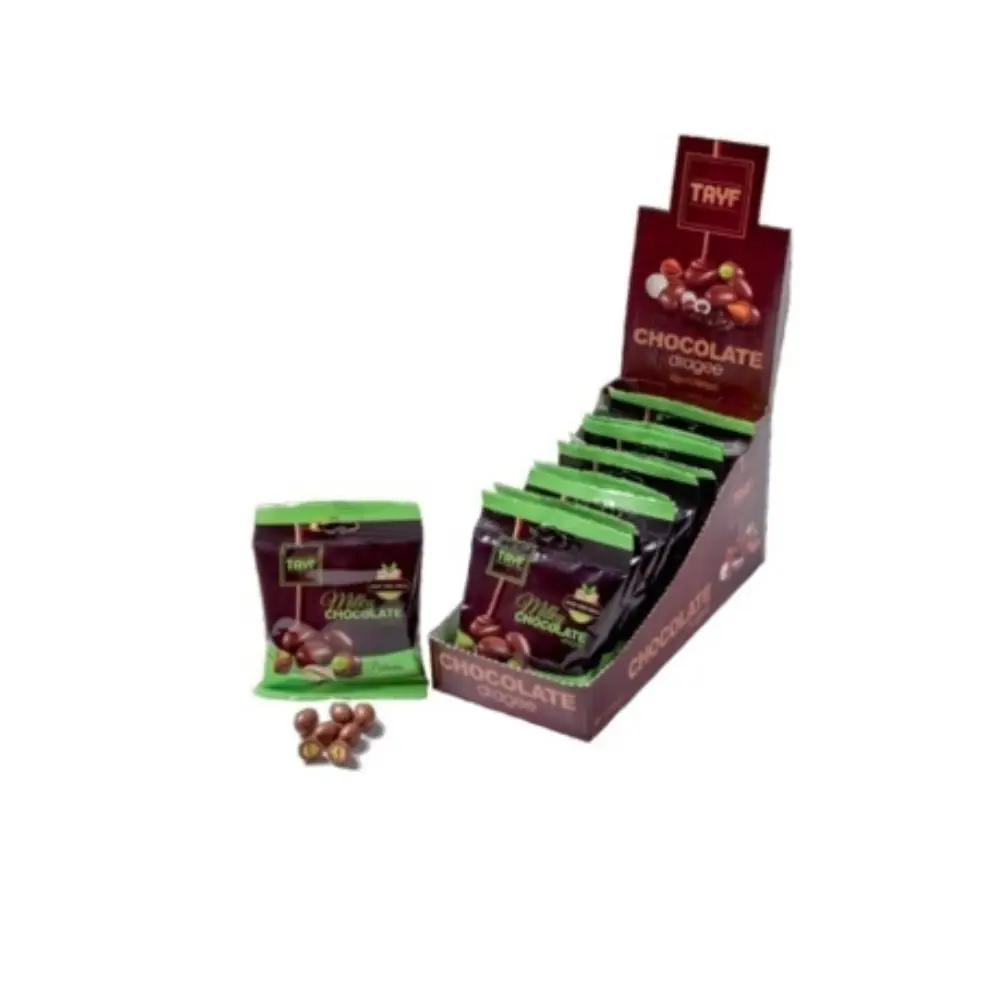 Milk Chocolate Dragee w Pistachio 60 gr