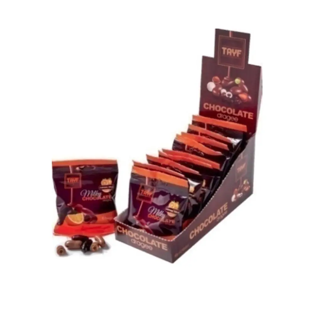 Milk Chocolate Dragee W Orange 60 Gr