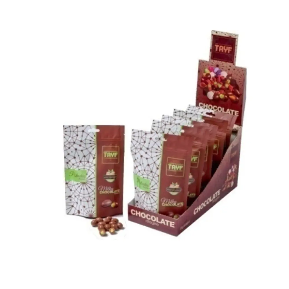 Milk Chocolate Dragee W Pistachio 120 Gr