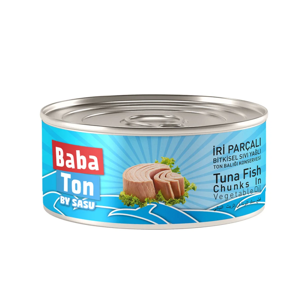 Baba Ton Tuna Chunks In Vegetable Oil (2x160 Gr)