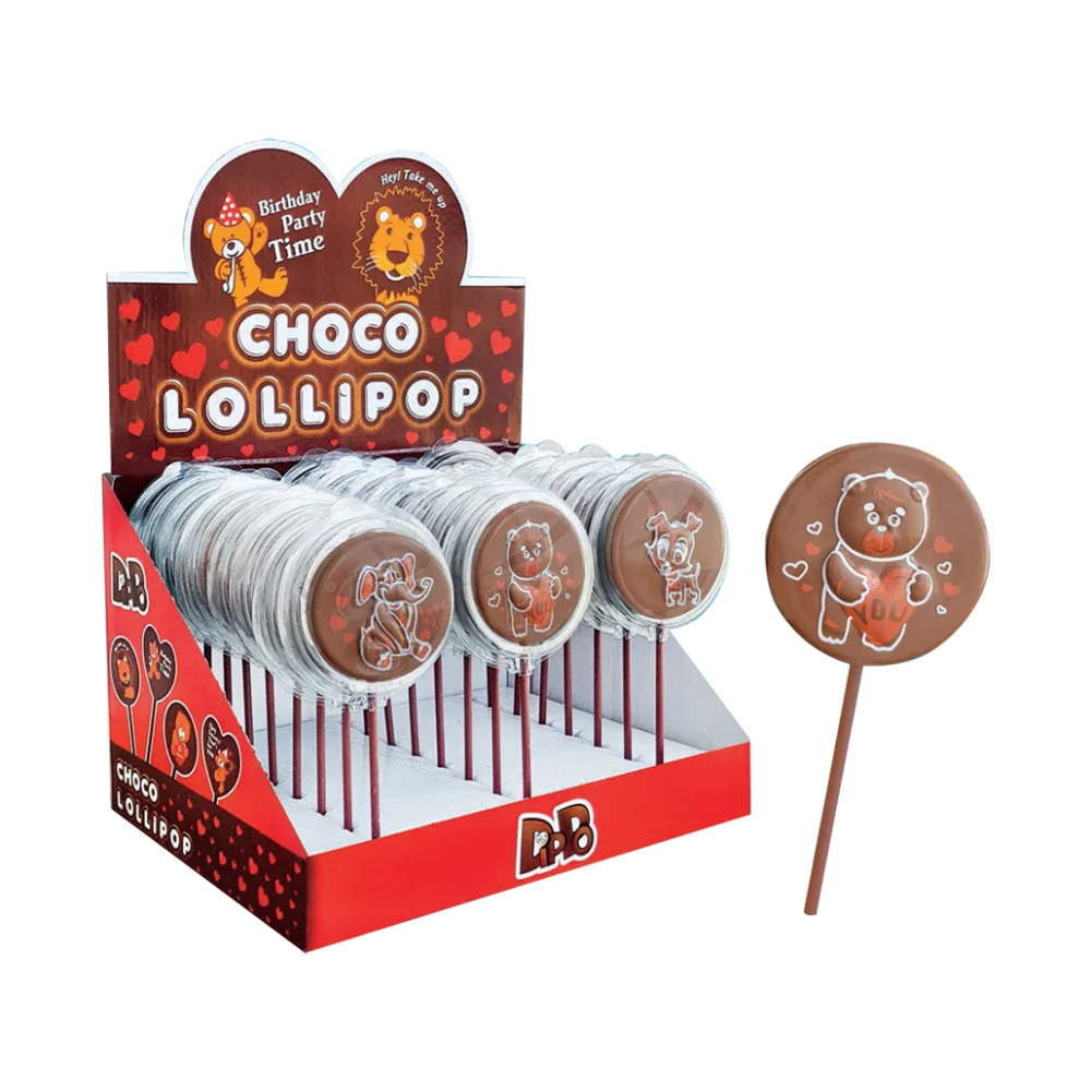 Dippo-choco Lollipop Round-25g