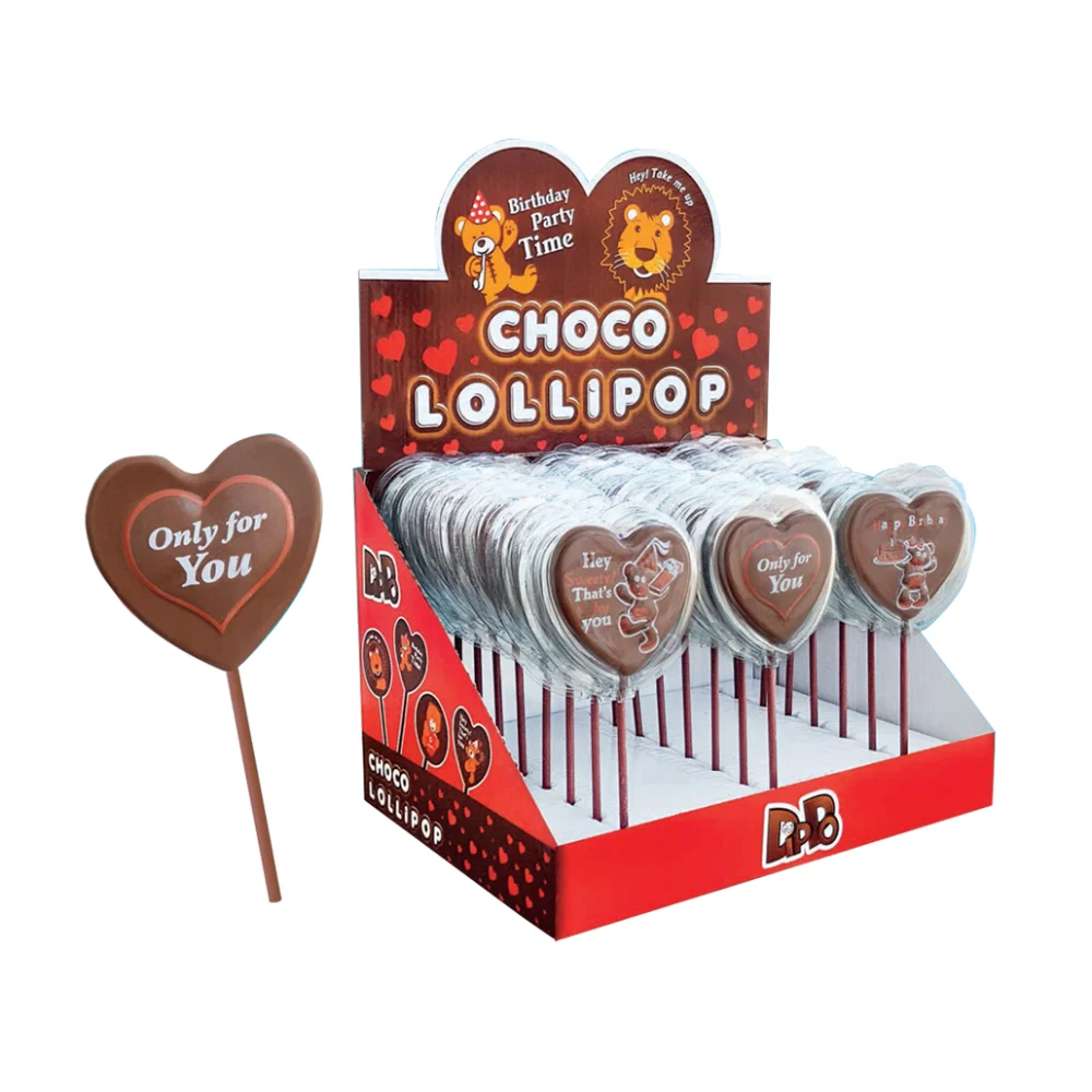 Dippo-choco Lollipop Heart-25g