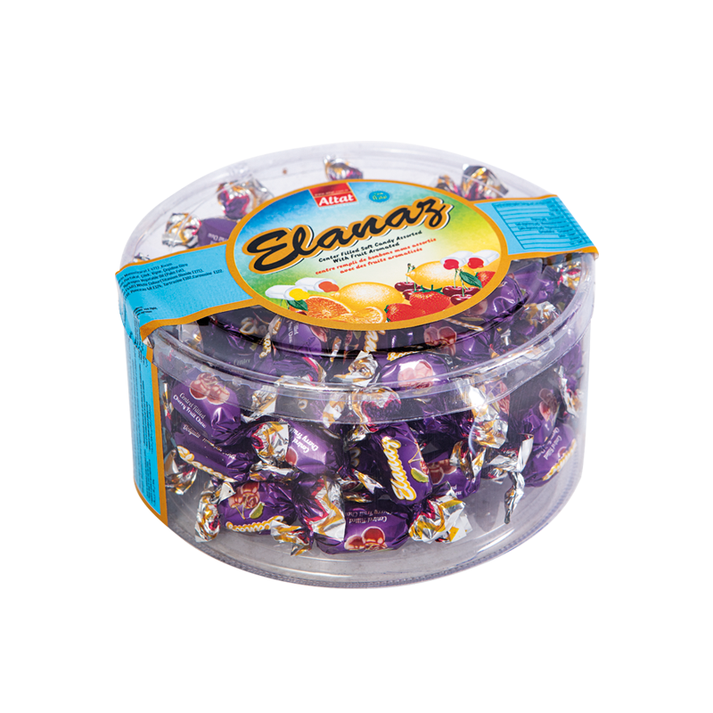 ELANAZ CENTER FILLED SOFT CANDY PVC JAR