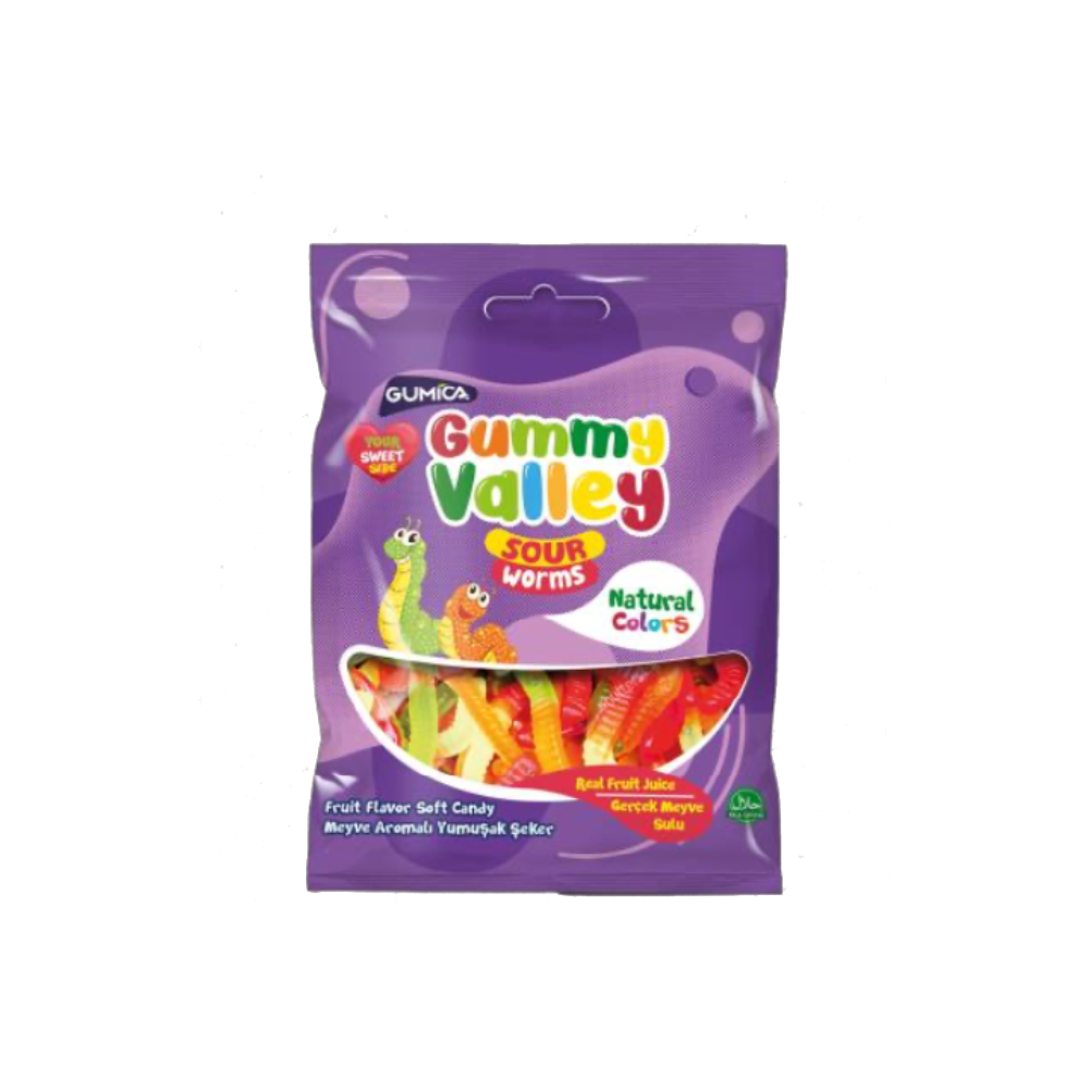 Gumica Gummy Valley Worms (sour)